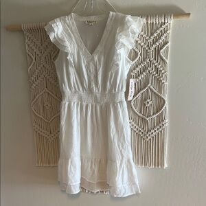 White Lace Mini Dress
